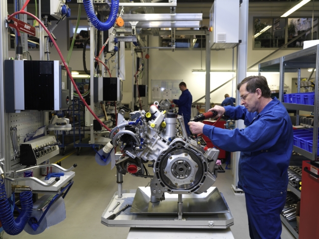 Production of the Continental diesel engine